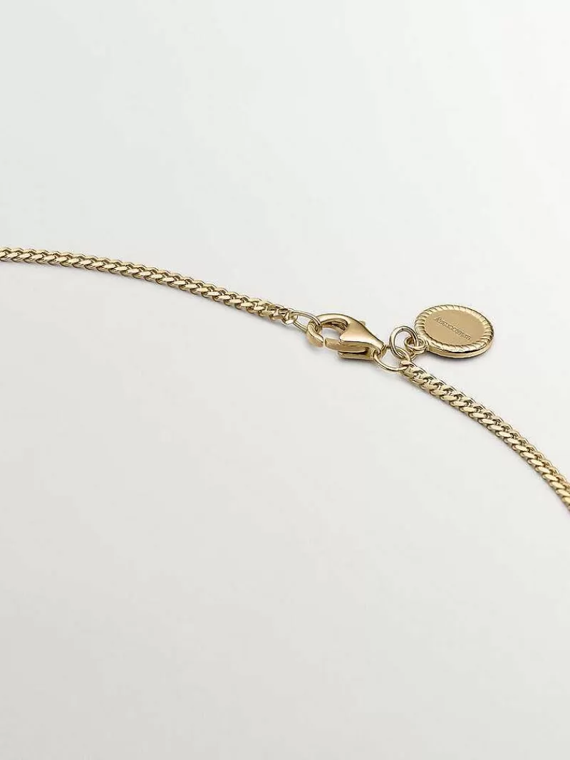 Aristocrazy Cadenas-Cadena Diamantada De Plata 925 Banada En Oro Amarillo De 18K