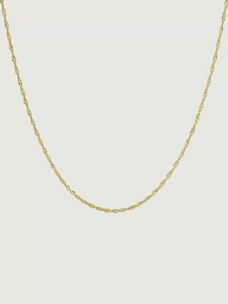 Aristocrazy Cadenas-Cadena Fina De Eslabones Cola De Raton De Oro Amarillo De 9K