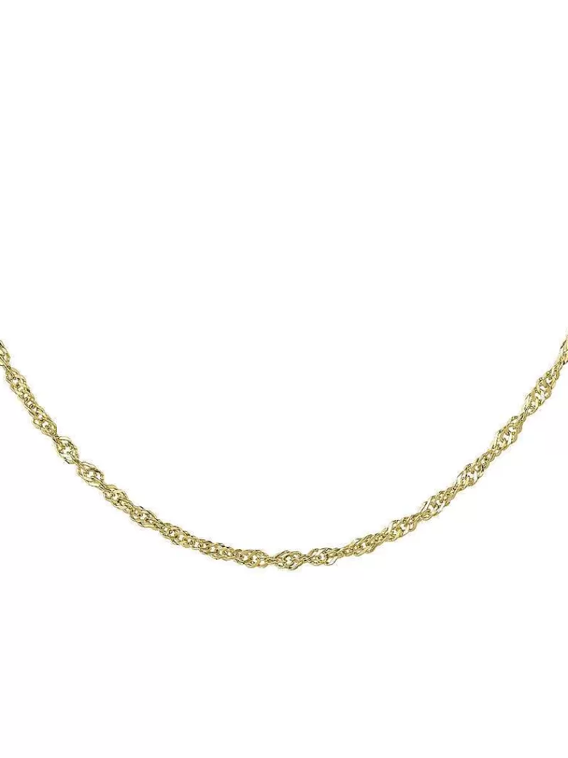 Aristocrazy Cadenas-Cadena Fina De Eslabones Cola De Raton De Oro Amarillo De 9K