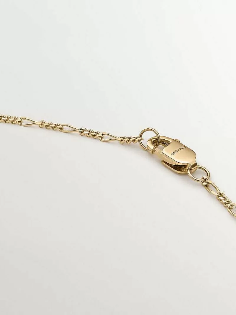 Aristocrazy Cadenas-Cadena Fina De Eslabones Figaro De Oro Amarillo De 9K