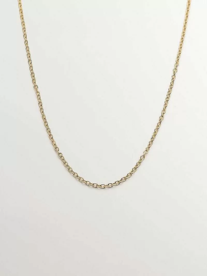 Aristocrazy Cadenas-Cadena Fina Eslabones Rolo De Oro Amarillo De 9K
