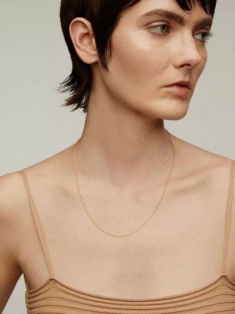 Aristocrazy Cadenas-Cadena Fina Eslabones Rolo De Oro Amarillo De 9K