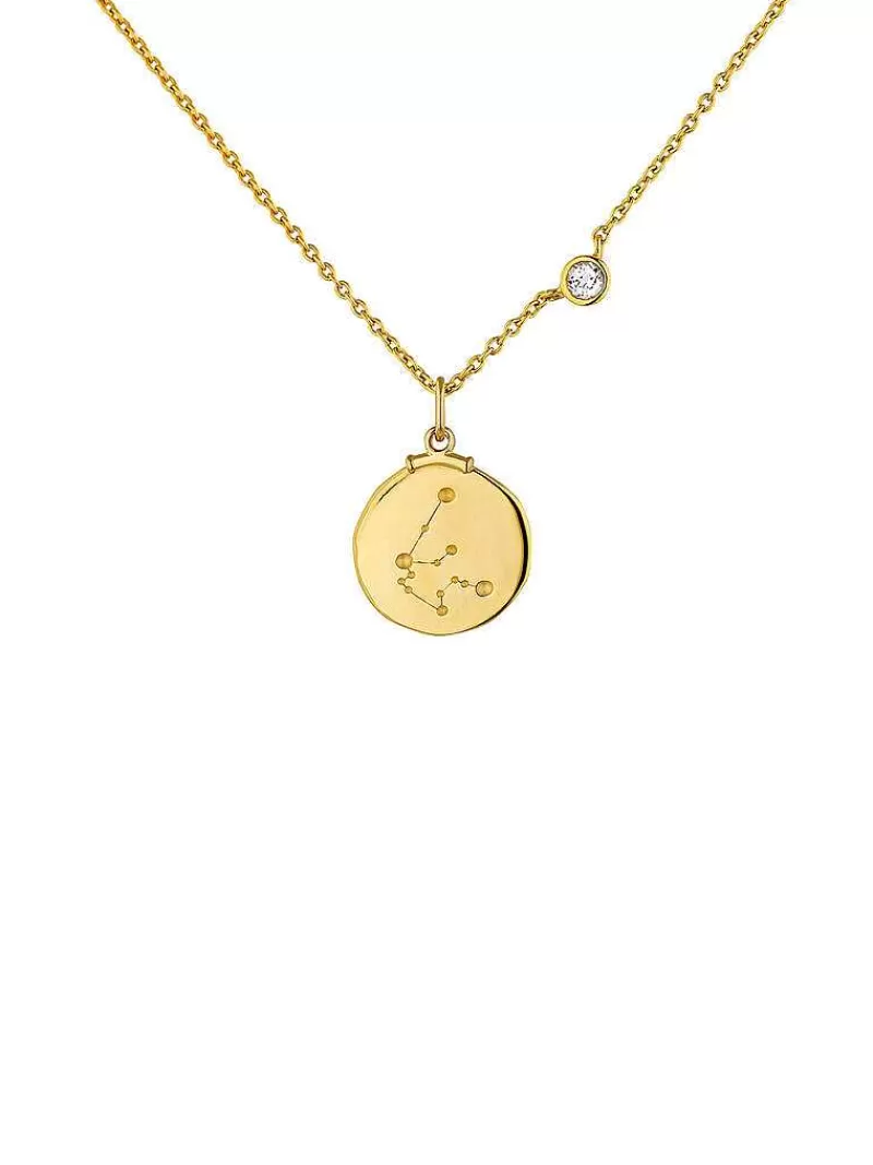 Aristocrazy Charms De Horóscopo-Charm Acuario De Plata 925 Banada En Oro Amarillo De 18K