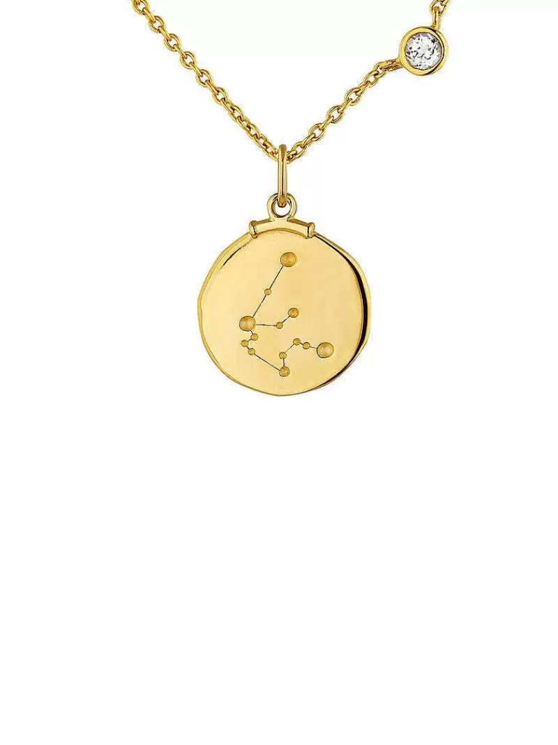 Aristocrazy Charms De Horóscopo-Charm Acuario De Plata 925 Banada En Oro Amarillo De 18K