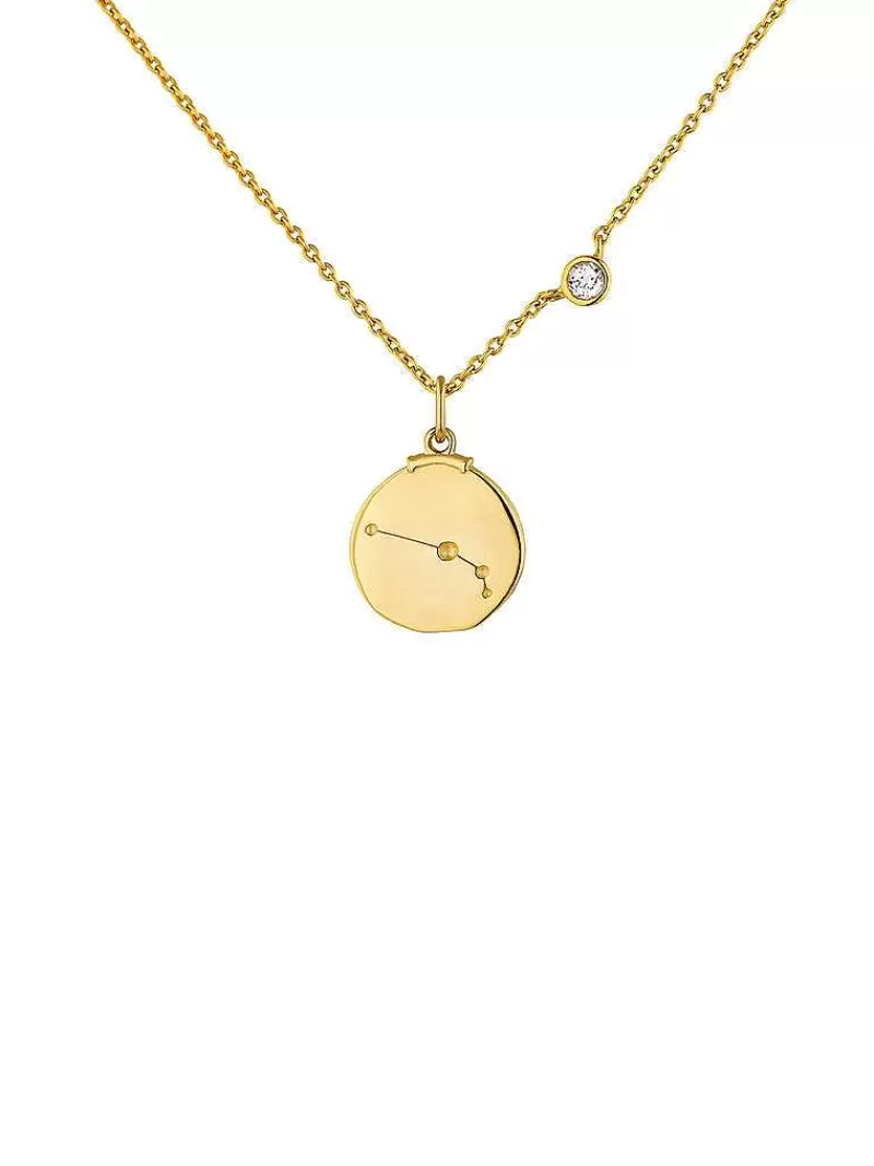 Aristocrazy Charms De Horóscopo-Charm Aries De Plata 925 Banada En Oro Amarillo De 18K