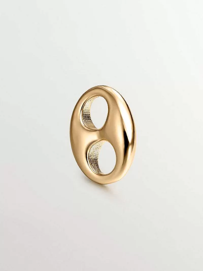 Aristocrazy Charms De Plata-Charm De Plata 925 Banada En Oro Amarillo De 18K Calabrote
