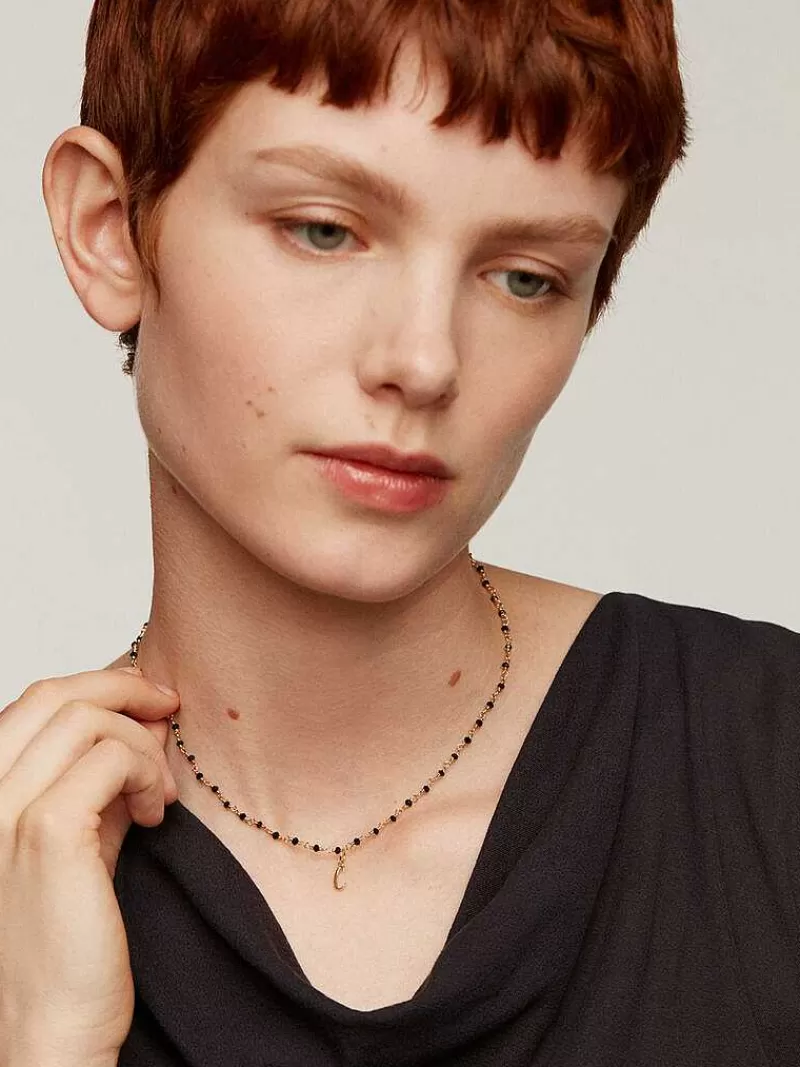 Aristocrazy Conectores-Charm De Plata 925 Banada En Oro Amarillo De 18K Con Inicial C