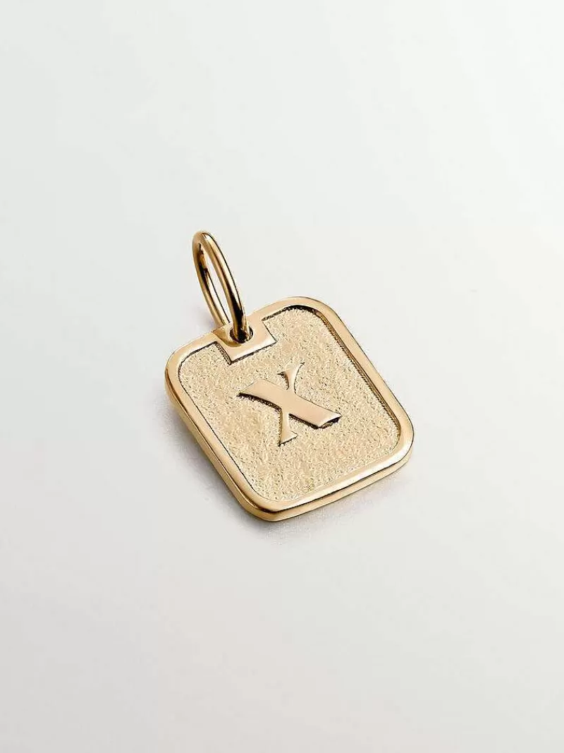 Aristocrazy Charms De Plata-Charm De Plata 925 Banada En Oro Amarillo De 18K Con Numero 10