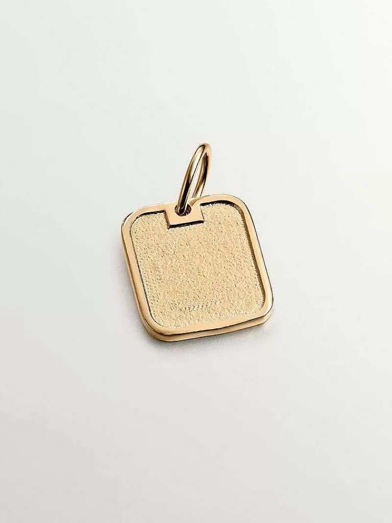 Aristocrazy Charms De Plata-Charm De Plata 925 Banada En Oro Amarillo De 18K Con Numero 2