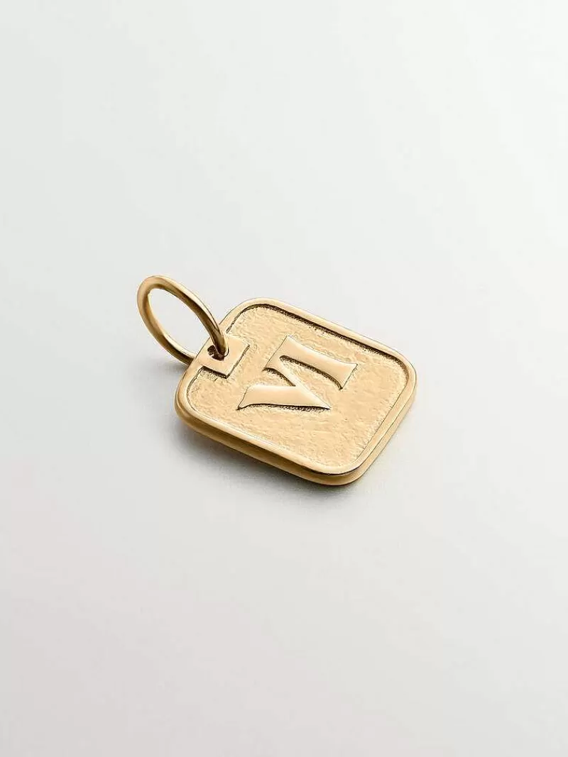 Aristocrazy Charms De Plata-Charm De Plata 925 Banada En Oro Amarillo De 18K Con Numero 6