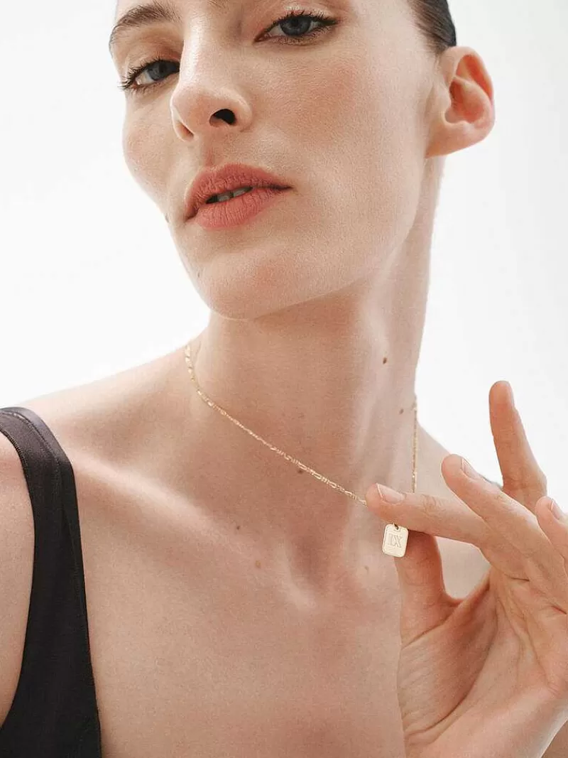 Aristocrazy Charms De Plata-Charm De Plata 925 Banada En Oro Amarillo De 18K Con Numero 9