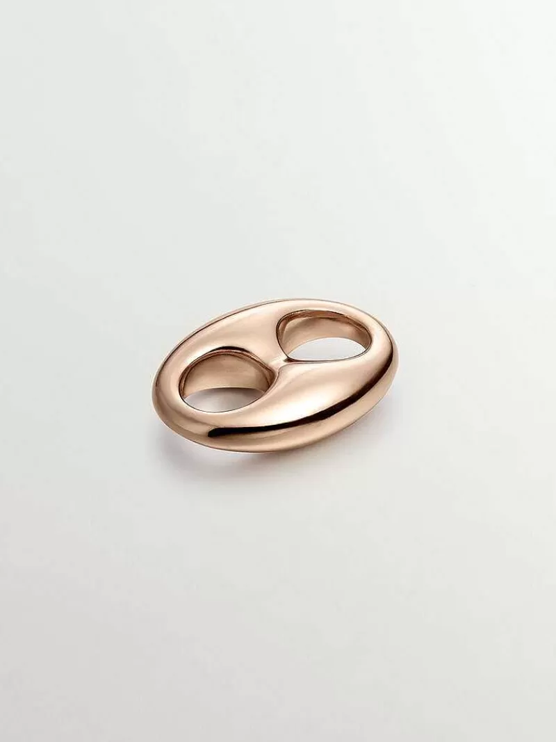 Aristocrazy Charms De Plata-Charm De Plata 925 Banada En Oro Rosa De 18K Calabrote