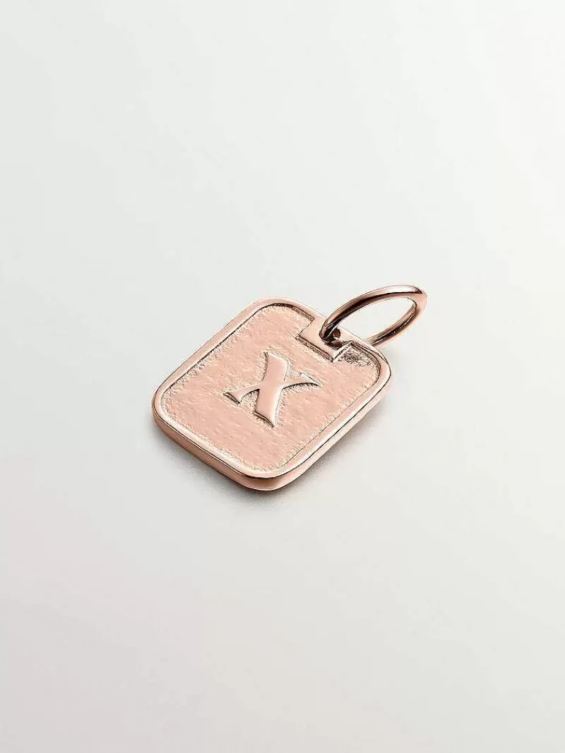 Aristocrazy Charms De Plata-Charm De Plata 925 Banada En Oro Rosa De 18K Con Numero 10