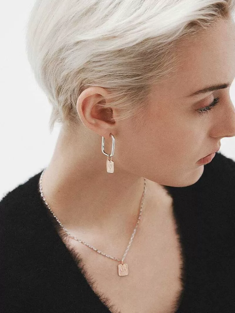 Aristocrazy Charms De Plata-Charm De Plata 925 Banada En Oro Rosa De 18K Con Numero 4