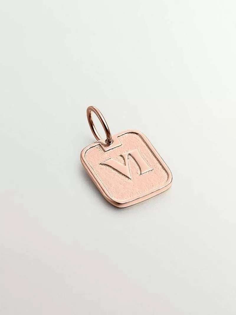 Aristocrazy Charms De Plata-Charm De Plata 925 Banada En Oro Rosa De 18K Con Numero 6
