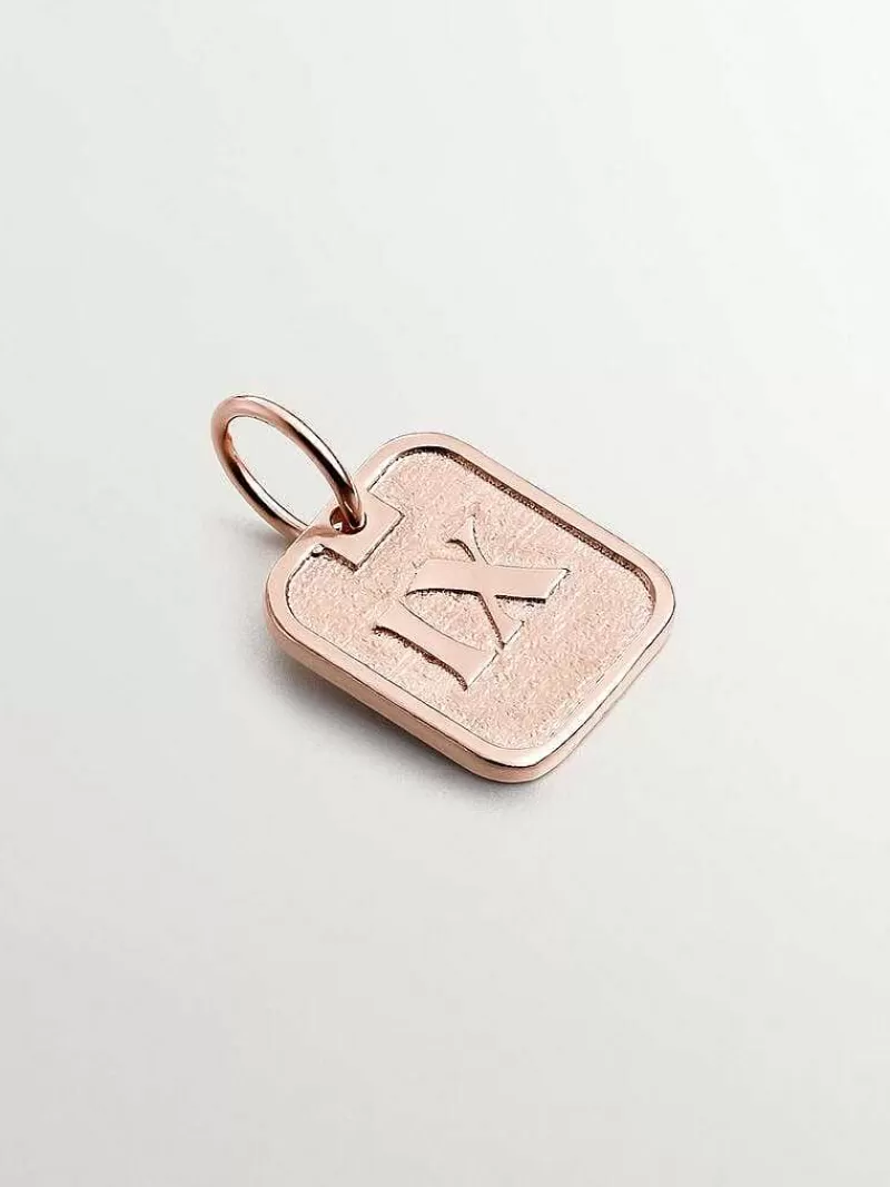 Aristocrazy Charms De Plata-Charm De Plata 925 Banada En Oro Rosa De 18K Con Numero 9