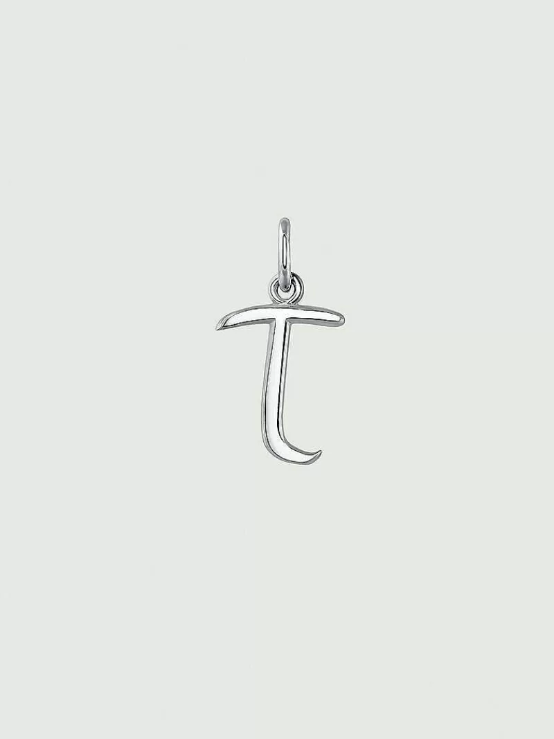 Aristocrazy Charms De Letras-Charm De Plata 925 Con Inicial T