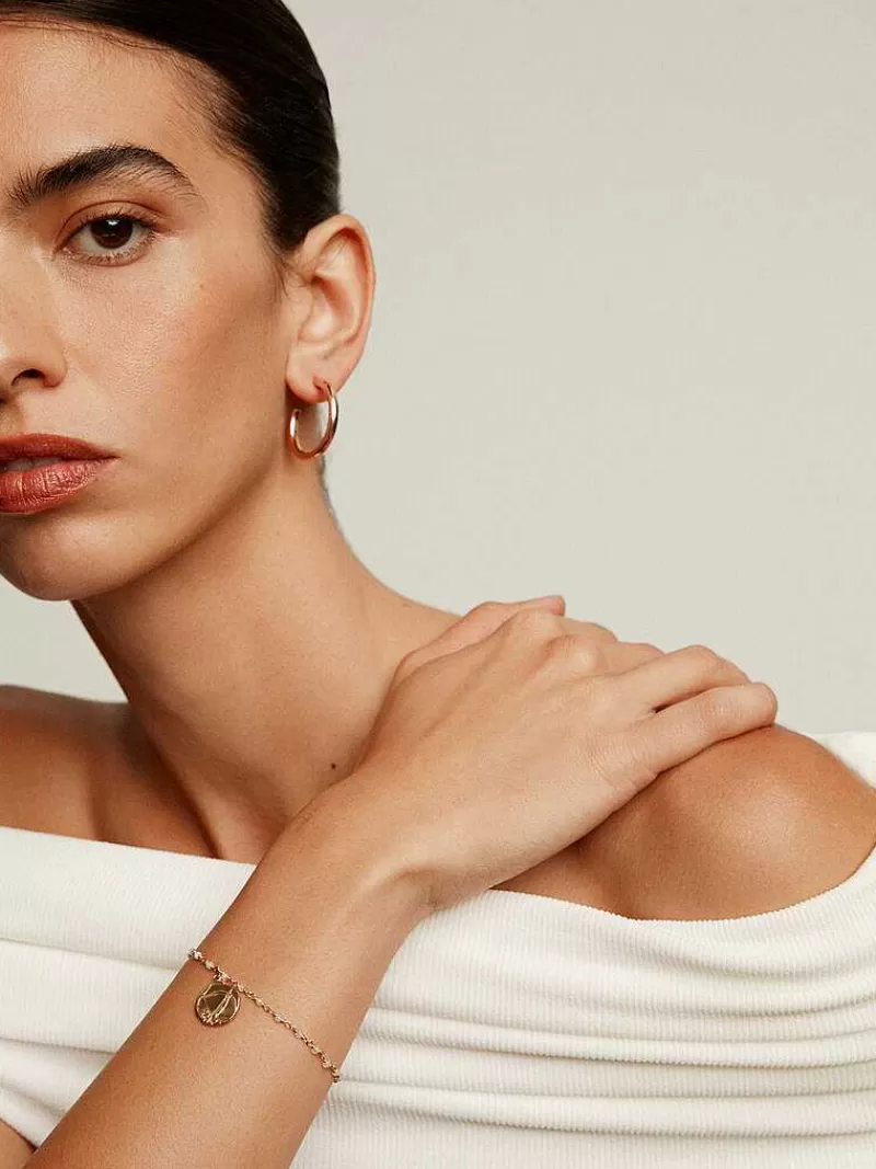 Aristocrazy Charms De Horóscopo-Charm Sagitario De Plata 925 Banada En Oro Amarillo De 18K