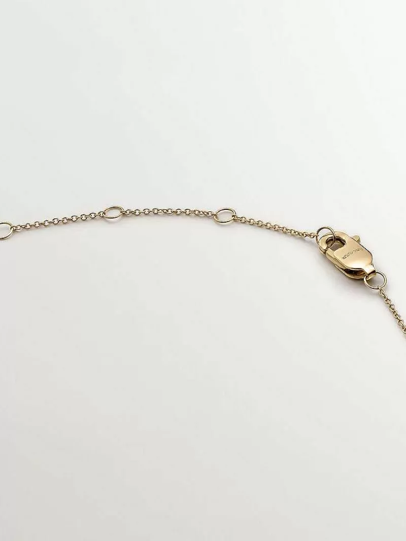 Aristocrazy Collares De Oro-Colgante De Oro Amarillo De 9K Con Esmeralda Y Diamante