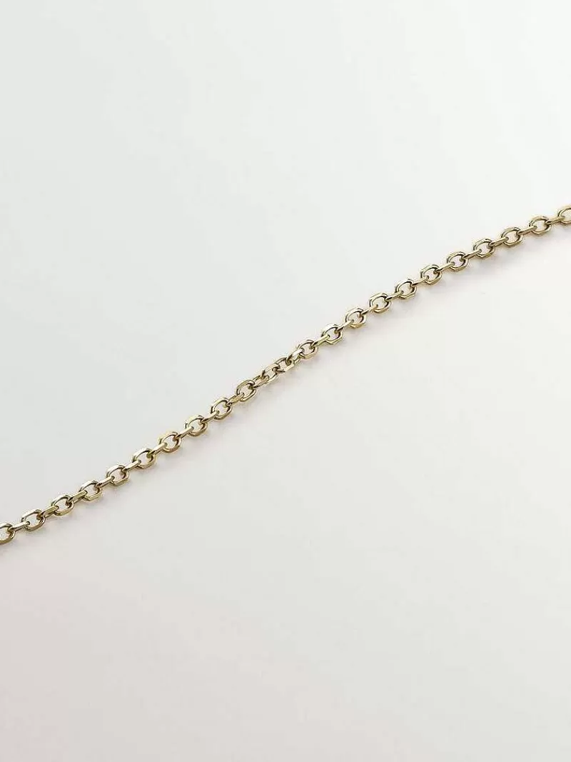 Aristocrazy Collares De Oro-Colgante De Oro Amarillo De 9K Con Zafiro Azul