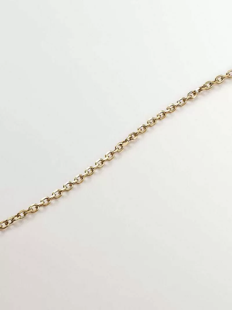 Aristocrazy Collares De Plata-Colgante De Oro Amarillo De 9K Con Zafiro Azul Y Diamantes