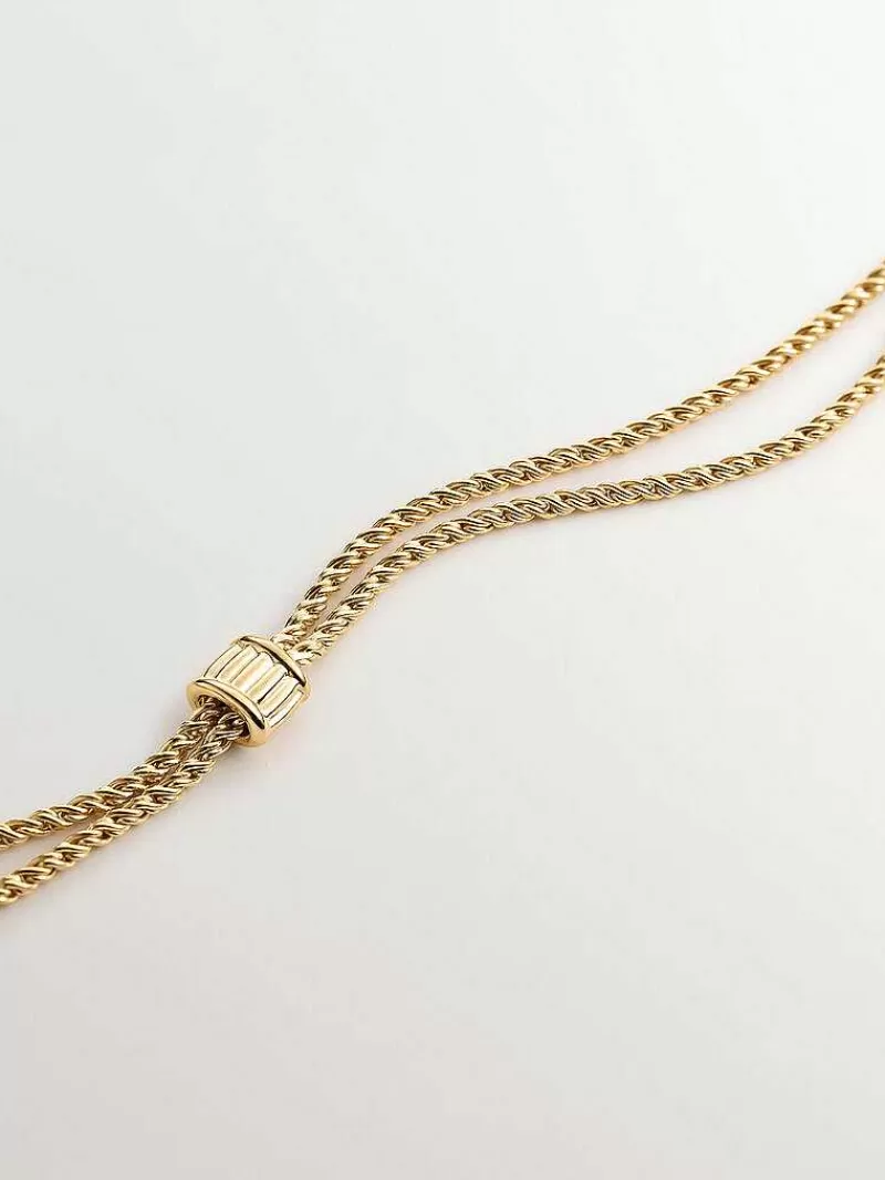 Aristocrazy Collares De Plata-Colgante De Plata 925 Banada En Oro Amarillo De 18K Con Cuarzo Amarillo