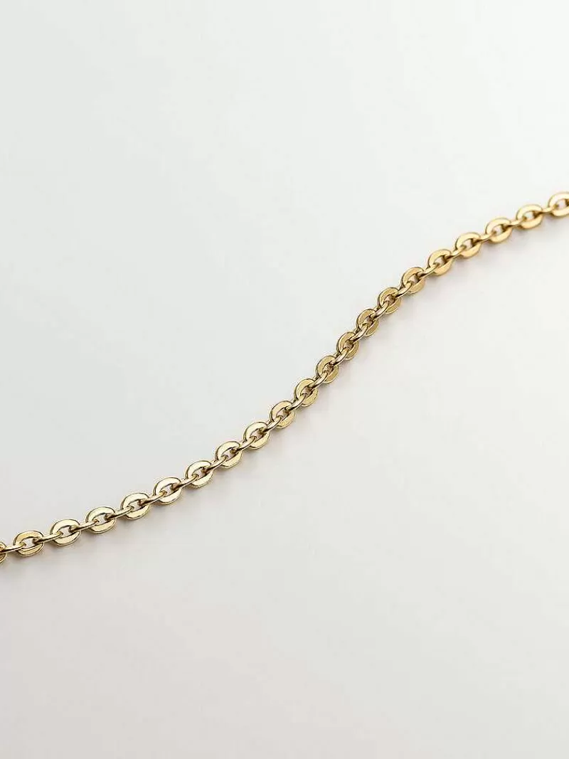 Aristocrazy Collares De Plata-Colgante De Plata 925 Banada En Oro Amarillo De 18K Con Cuarzo Blanco
