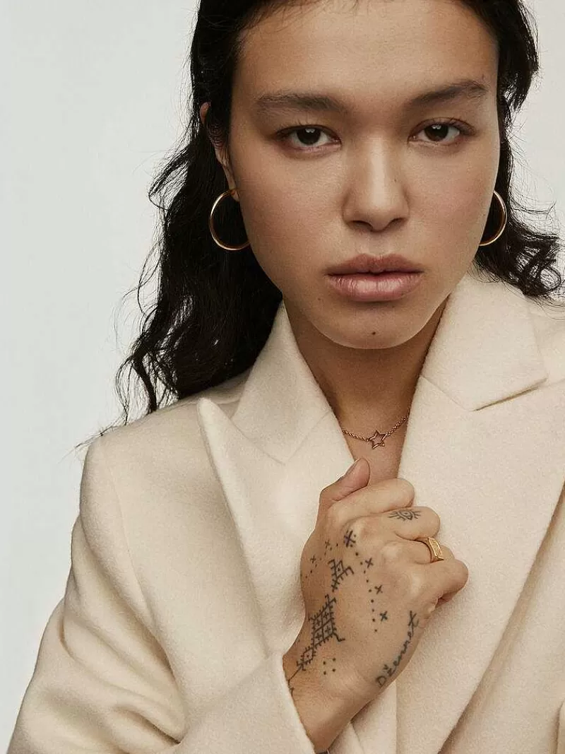Aristocrazy Collares De Plata-Colgante De Plata 925 Banada En Oro Amarillo De 18K Con Estrella