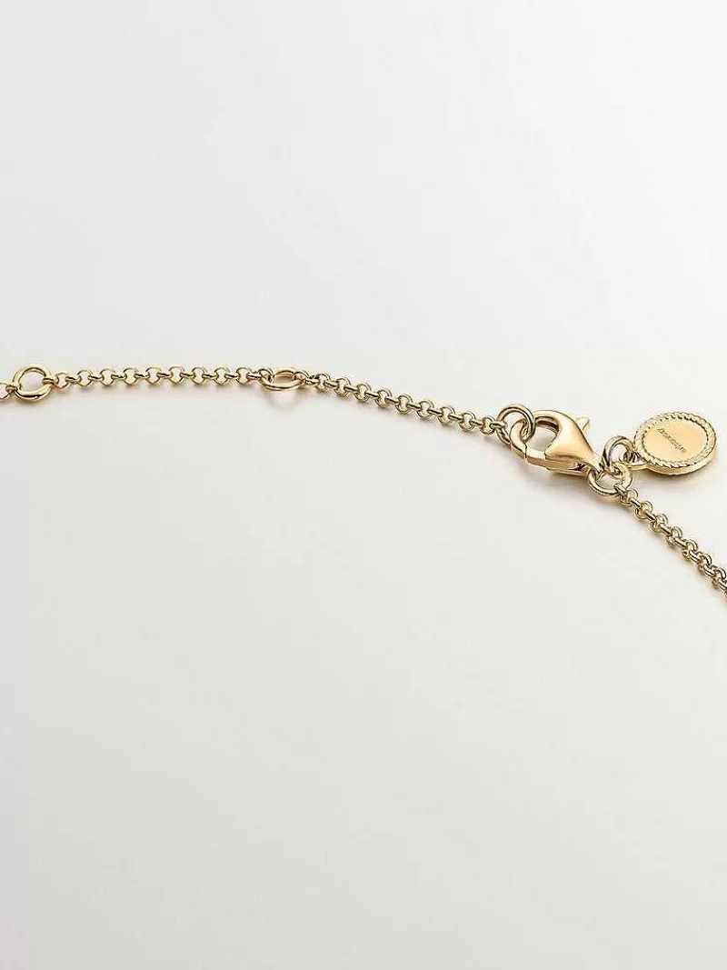 Aristocrazy Collares De Plata-Colgante De Plata 925 Banada En Oro Amarillo De 18K Con Infinito