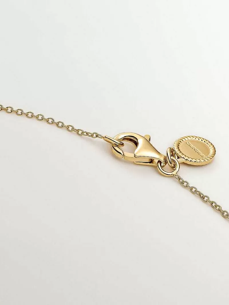 Aristocrazy Collares De Plata-Colgante De Plata 925 Banada En Oro Amarillo De 18K Con Serpiente