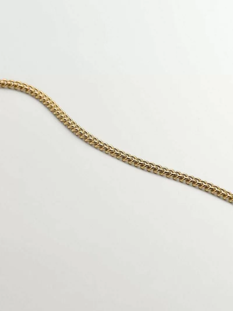 Aristocrazy Collares De Plata-Colgante De Plata 925 Banada En Oro Amarillo De 18K Con Textura Mimbre
