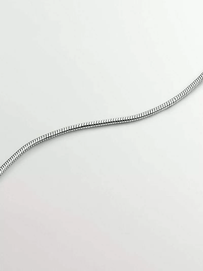 Aristocrazy Collares De Plata-Colgante De Plata 925 Con Eslabones Barbado Y Motivo Geometrico