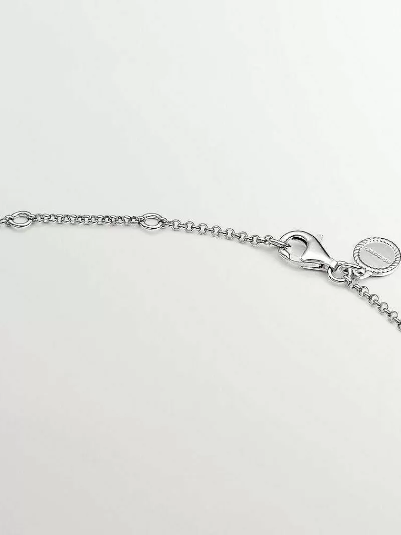 Aristocrazy Collares De Plata-Colgante De Plata 925 Y Plata 925 Banada En Oro Rosa De 18K Con Circulos Entrelazados