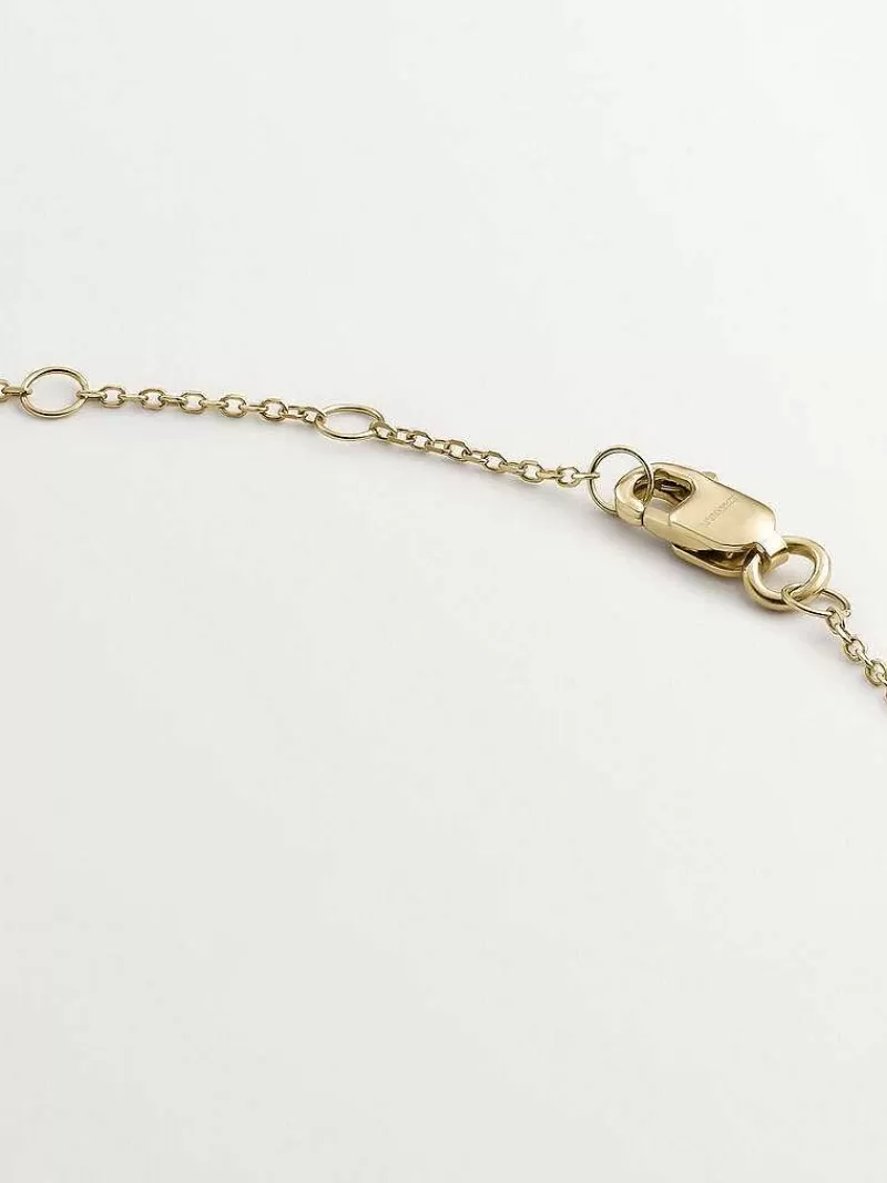 Aristocrazy Collares De Plata-Collar De Oro Amarillo De 9K Con Zafiro, Esmeralda, Rubi Y Diamantes