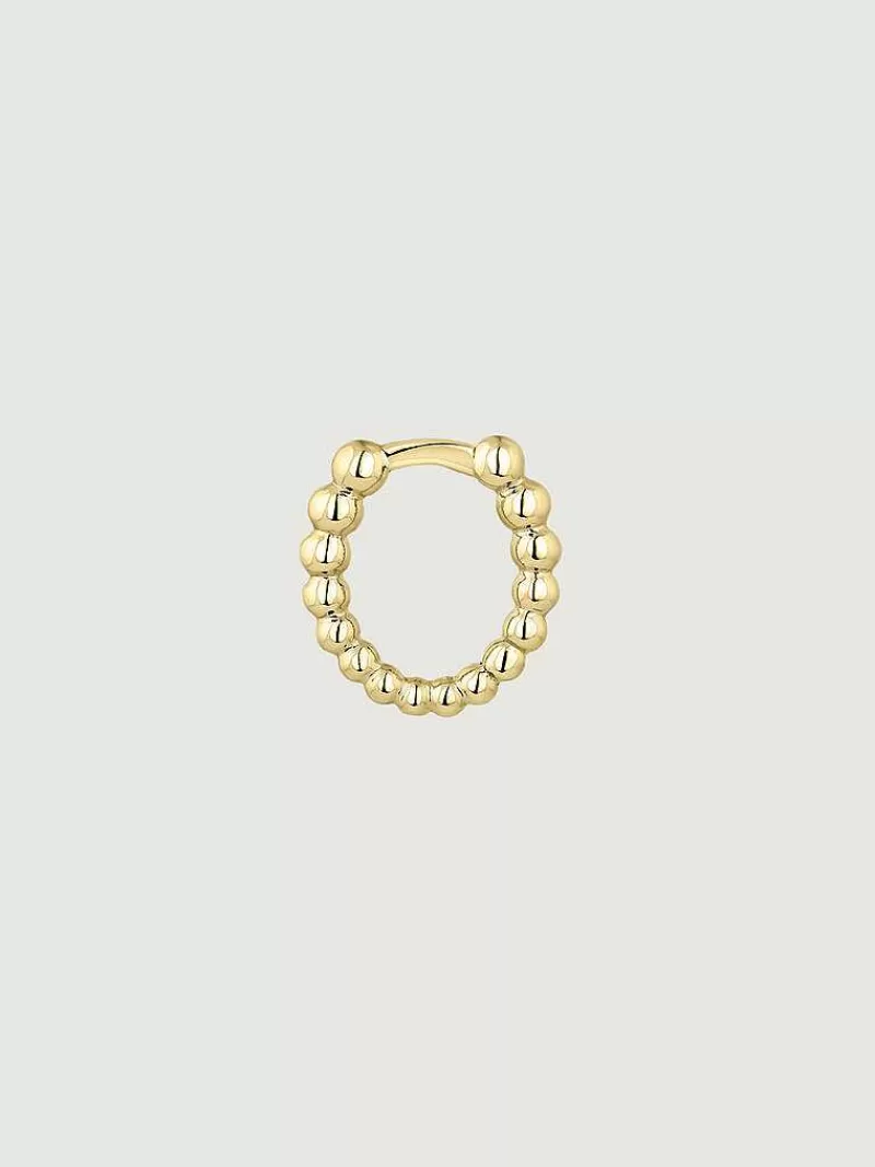 Aristocrazy Pendientes Por Unidad-Pendiente Individual Pequeno De Aro De Oro Amarillo De 9K Con Bolitas