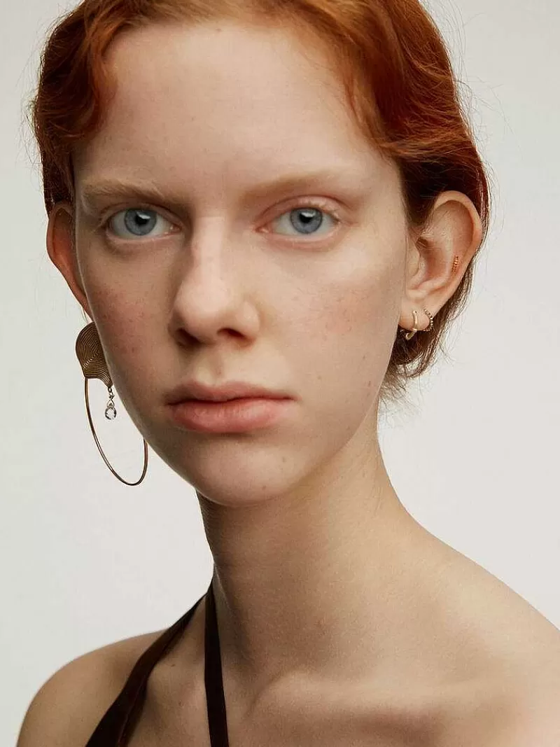 Aristocrazy Pendientes Por Unidad-Pendiente Individual Pequeno De Aro De Oro Amarillo De 9K Con Bolitas