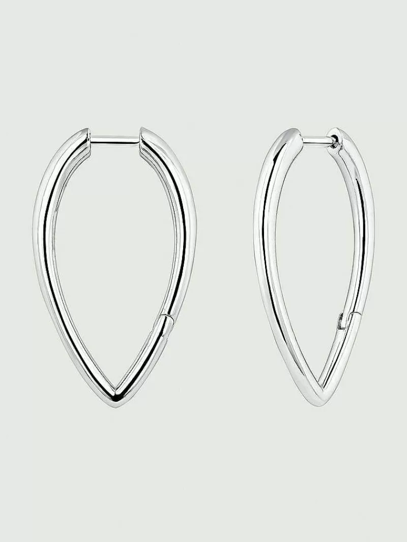 Aristocrazy Pendientes De Plata-Pendientes De Aro Grandes De Plata 925 Con Forma De Gota