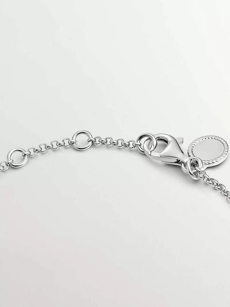 Aristocrazy Pulseras De Plata-Pulsera De Plata 925 Con Cruz